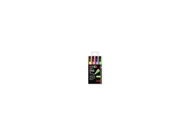 Rotulador uni posca pc-5m/4c estuche de 4 unidades colores brillantes surtidos