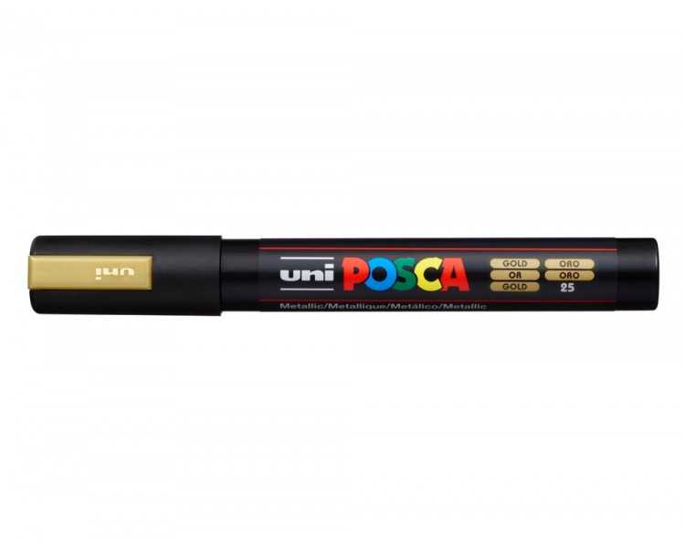 Rotulador uni posca 1,8 - 2,5 mm pc-5m oro