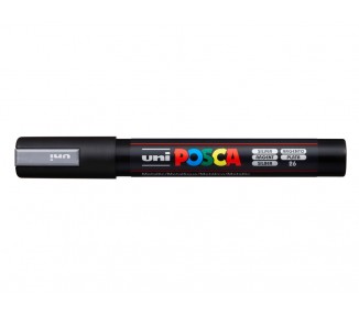 Rotulador uni posca 1,8 - 2,5 mm pc-5m plata