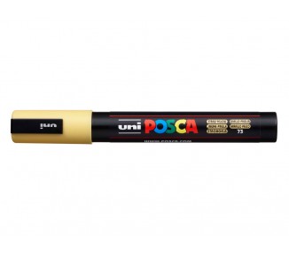 Rotulador uni posca 1,8 - 2,5 mm pc-5m amarillo pajizo