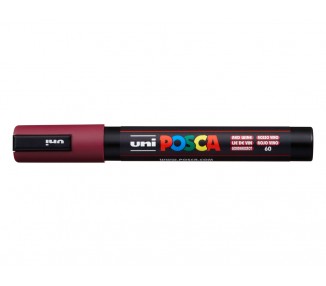 Rotulador uni posca 1,8 - 2,5 mm pc-5m rojo vino