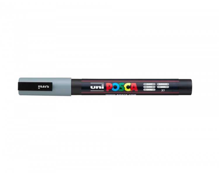 Rotulador uni posca 0,9 - 1,3 mm pc-3m gris