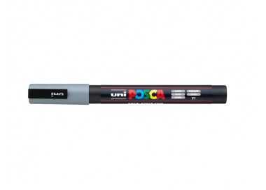 Rotulador uni posca 0,9 - 1,3 mm pc-3m gris