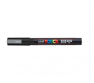 Rotulador uni posca 0,9 - 1,3 mm pc-3m plata