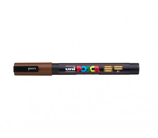 Rotulador uni posca 0,9 - 1,3 mm pc-3m marron