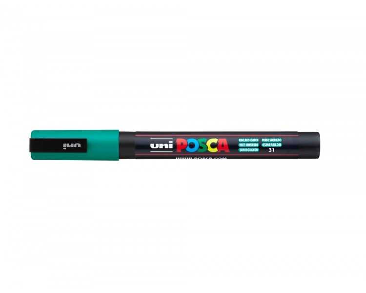 Rotulador uni posca 0,9 - 1,3 mm pc-3m esmeralda