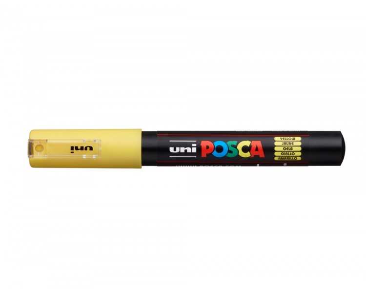 Rotulador uni posca 0,7 mm pc-1m amarillo