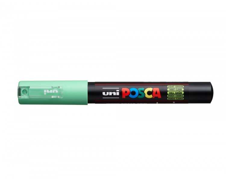 Rotulador uni posca 0,7 mm pc-1m verde claro