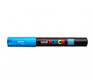 Rotulador uni posca 0,7 mm pc-1m azul claro