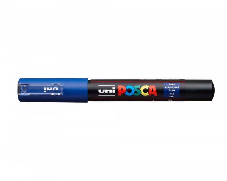 Rotulador uni posca 0,7 mm pc-1m azul