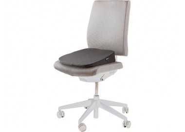 Cojin de asiento fellowes breyta en cuña color negro 90x430x430 mm