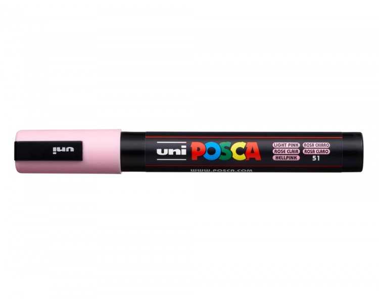 Rotulador uni posca pc-5m marcador de pintura punta conica 1,8-2,5 mm rosa claro