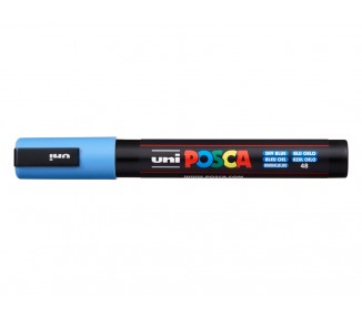 Rotulador uni posca pc-5m marcador de pintura punta conica 1,8-2,5 mm azul cielo