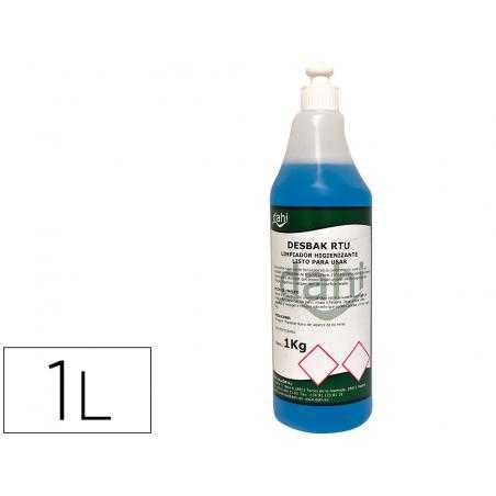 Limpiador bactericida dahi desbak azul botella 1 litro