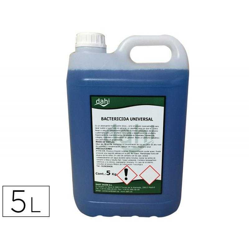 Limpiador bactericida dahi desbak azul garrafa 5 litros