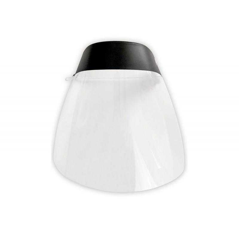 Protector facial transparente glasspack 400 mc cinta ajustable evita vaho medidas 235x330 mm transparente