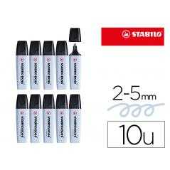 Rotulador stabilo boss fluorescente 70 pastel azul nublado