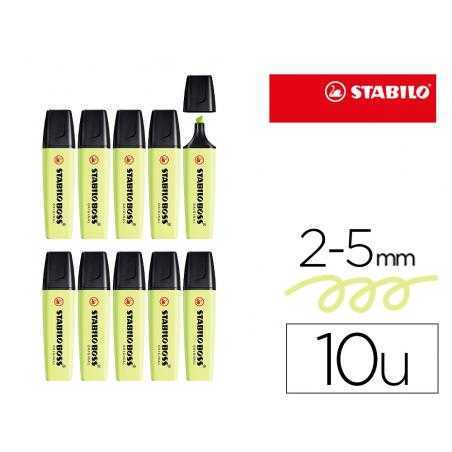 Rotulador stabilo boss fluorescente 70 pastel chispa de lima