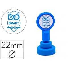 Sello artline emoticono inteligente color azul 22 mm diametro