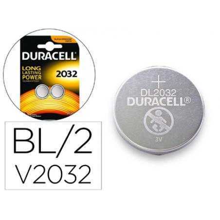 Pila duracell alcalina boton cr2032 blister 2 unidades - Imagen 1