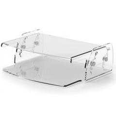 Soporte fellowes para monitor clarity ajustable 5 posiciones transparente 70x256x320 mm hasta 15 kg