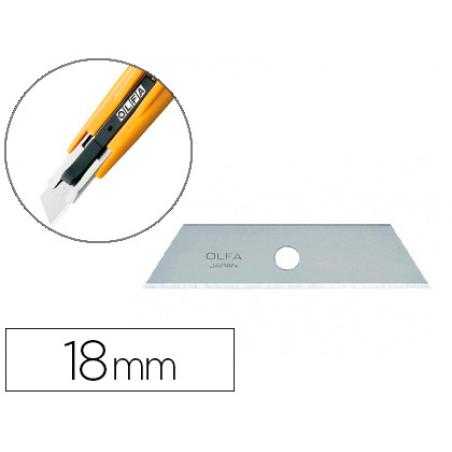 Repuesto cuchilla cuter olfa ancho 18 mm para cuter sk-4 blister de 5 unidades