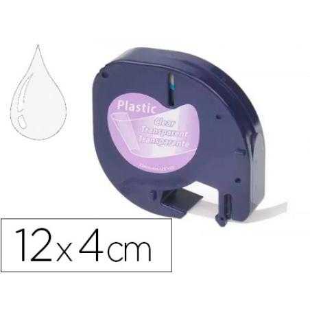 Cinta q-connect 12mm x 4mt transparente para maquina letratag - Imagen 1