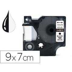 Cinta q-connect 1000 negro-blanco 9 mm x 7mt dymo - Imagen 1