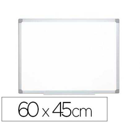 Pizarra blanca q-connect lacada magnética marco aluminio 60x45 cm - Imagen 1