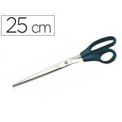 Tijera oficina faibo acero inoxidable 25 cm empuñadura ergonomica en blister - Imagen 1