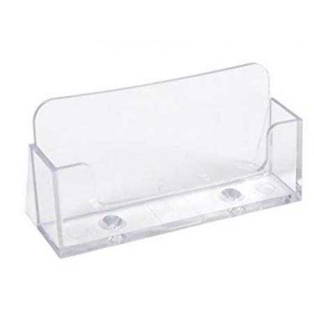 Portatarjetas de visita exacompta metacrilato cristal 34x102x47 mm