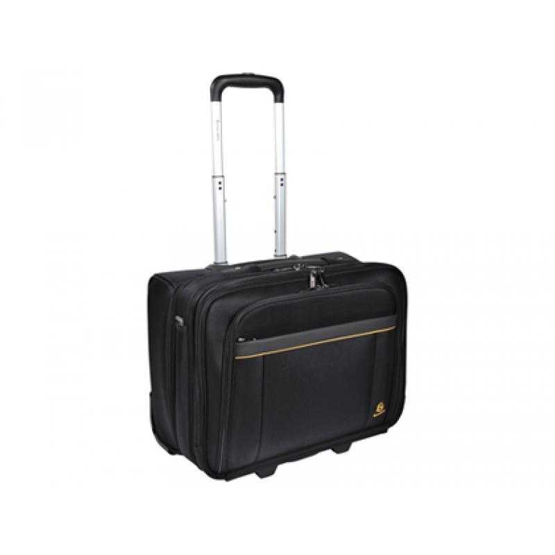 Maletin para portatil exacompta exactive hasta 15.6/' con ruedas y asa telescopica negro 450x255x395