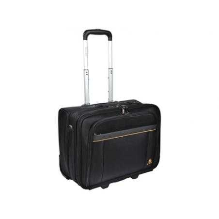 Maletin para portatil exacompta exactive hasta 15.6/' con ruedas y asa telescopica negro 450x255x395