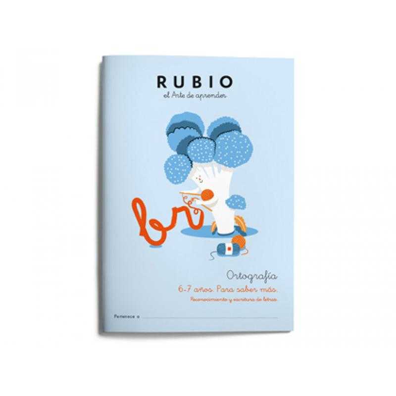 Cuaderno rubio ortografia 6-7 años para saber mas