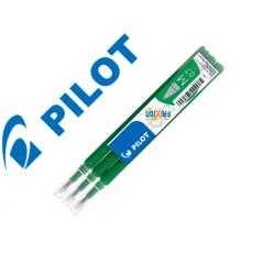Recambio boligrafo pilot frixion ball verde caja de 3 unidades