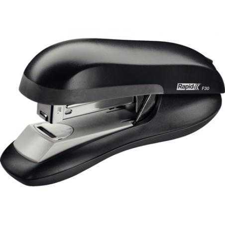 Grapadora rapid f30 plastico abs color negro capacidad 30 hojas usa grapas 24/6 y 26/6