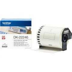 Etiqueta adhesiva brother dk22246 tamaño 103mm x 30,48 m para impresoras ql - Imagen 1