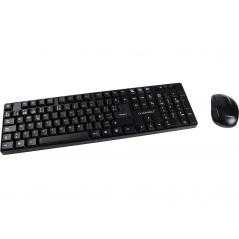 Set teclado + raton inalambrico q-connect 2.4g negro compatible windows 98 / nt / me / 2000 / xp / 7 / - Imagen 1
