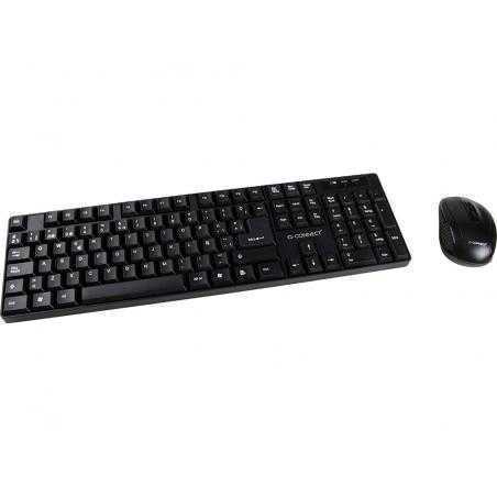 Set teclado + raton inalambrico q-connect 2.4g negro compatible windows 98 / nt / me / 2000 / xp / 7 / - Imagen 1