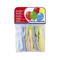 Globos pastel claro bolsa de 10 unidades surtidas - Imagen 1