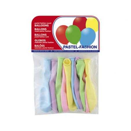 Globos pastel claro bolsa de 10 unidades surtidas - Imagen 1