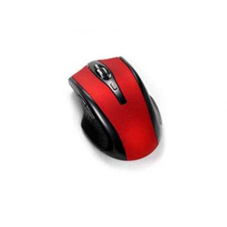 Raton q-connect optico inalambrico 1000 dpi receptor usb 2,4 ghz rojo - Imagen 1