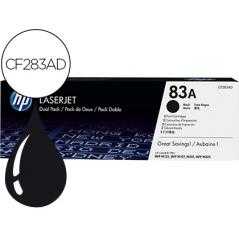 Toner hp laserjet pro 83a mfp m125 m127 m201 m225 negro pack de 2 unidades 1500 paginas