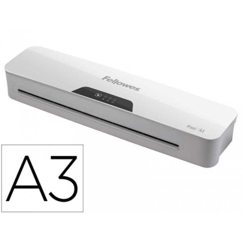 Plastificadora fellowes pixel din a3 2 rodillos sistema antiatasco apagado automatico hasta 125 mc