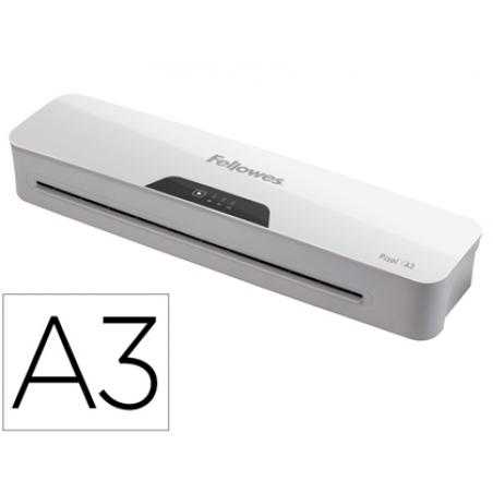 Plastificadora fellowes pixel din a3 2 rodillos sistema antiatasco apagado automatico hasta 125 mc