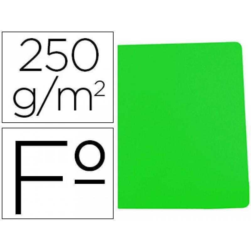 Subcarpeta cartulina gio simple intenso folio verde 250g/m2