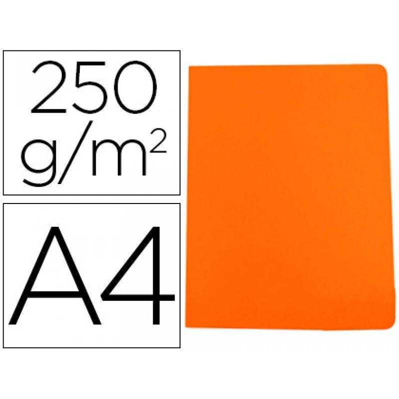 Subcarpeta cartulina gio simple intenso din a4 naranja 250g/m2