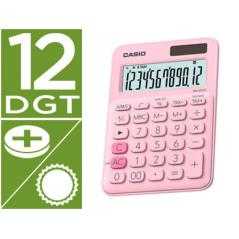 Calculadora casio ms-20uc-pk sobremesa 12 digitos tax +/- color rosa