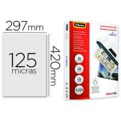 Bolsa de plastificar fellowes brillo din a3 125 mc pack de 100 unidades