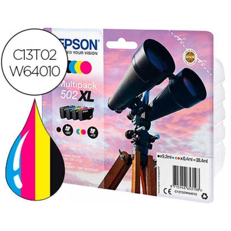 Ink-jet epson 502 xl xp-5105 multipack negro amarillo cian y magenta